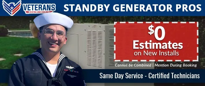 north county Generators Veterans Heating & Cooling